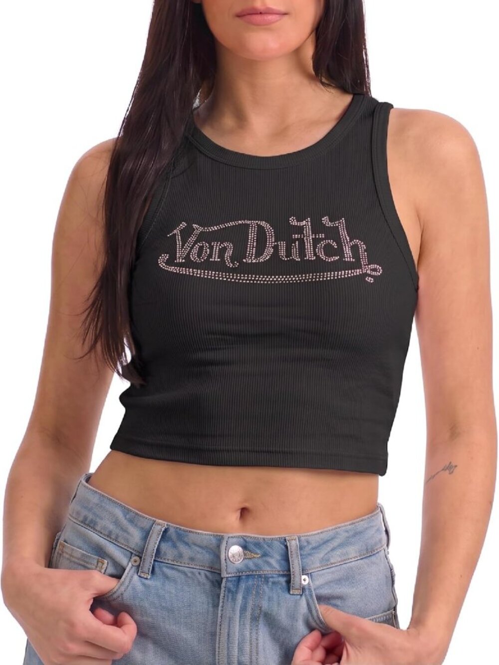 Graphic Crop Tank for Women | Trendy Signature Design | Multiple Colors